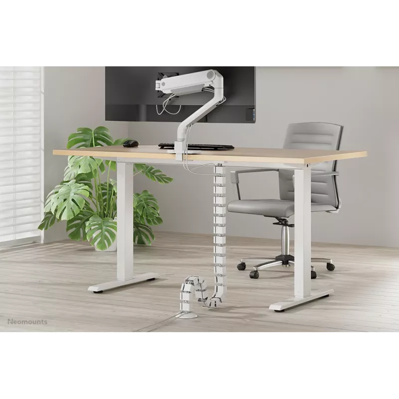 Cable spine organizer Neomounts ADS06-132WH magnet-mounted white modular cable management spine