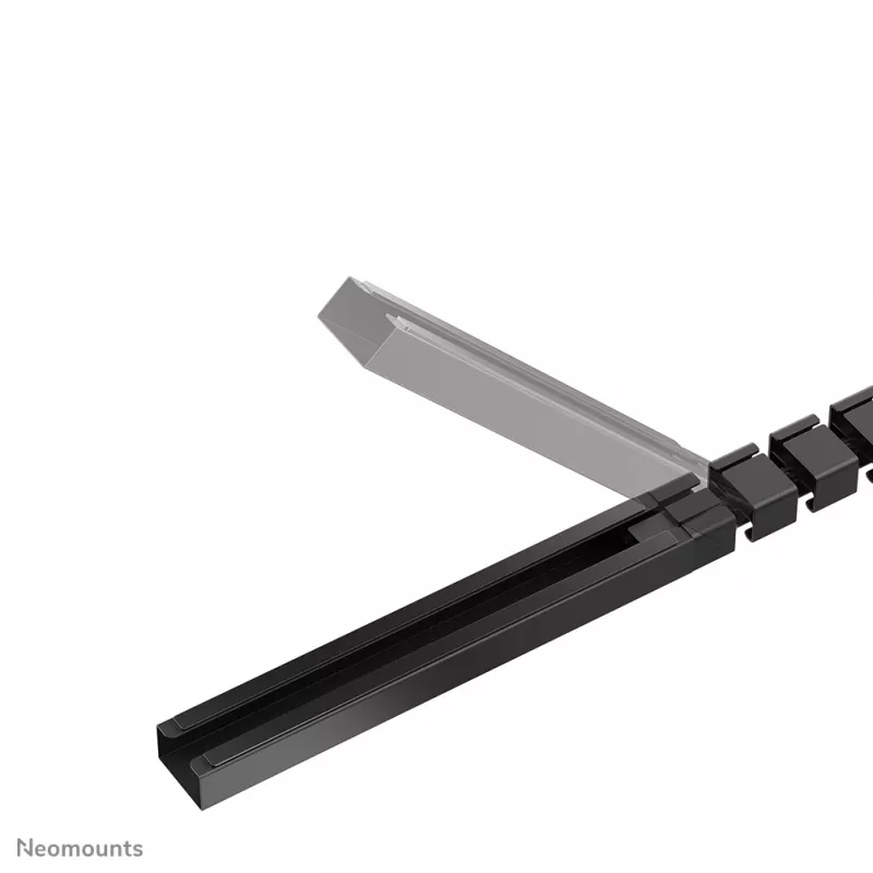 Cable spine organizer Neomounts ADS06-133BL — screw-mounted magnetic channel, black