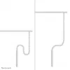Cable cover Neomounts ADS06-133WH magnetic white, screw-mounted for sit/stand desk frames