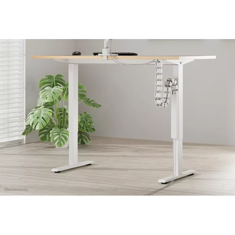 Cable cover Neomounts ADS06-133WH magnetic white, screw-mounted for sit/stand desk frames