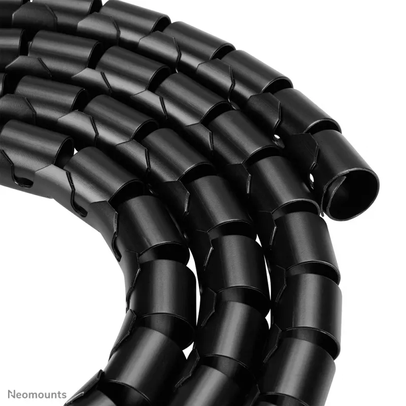 Cable wrap Neomounts ADS06-142BL – black, Ø25 mm cable organizer for cable management