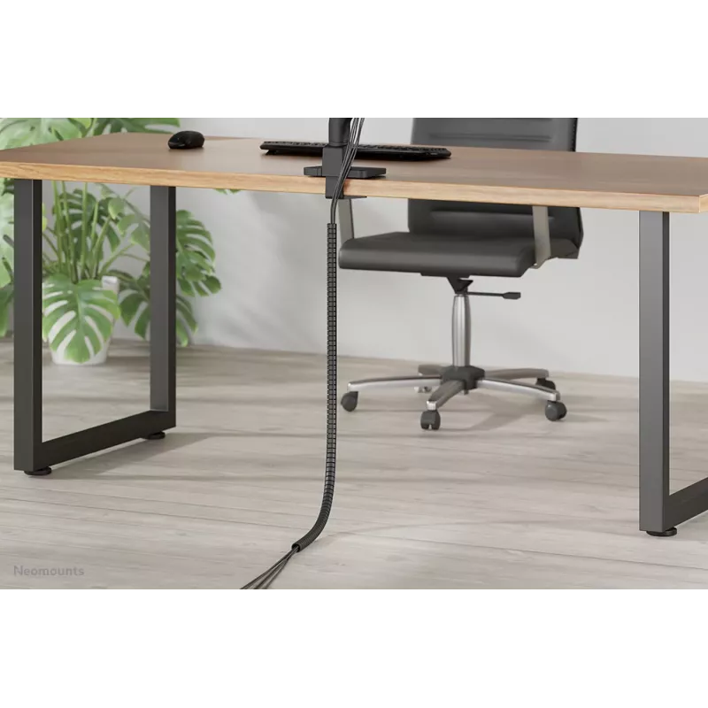 Cable wrap Neomounts ADS06-142BL – black, Ø25 mm cable organizer for cable management