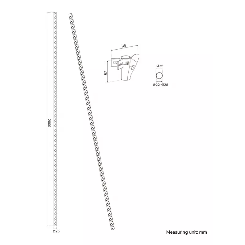 Cable wrap Neomounts ADS06-142WH Ø25 mm White for cable management