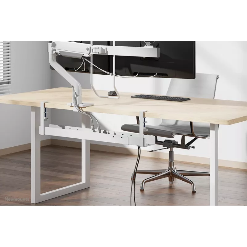 Cable tray Neomounts ADS07-120WH clamp-on design, universal, white