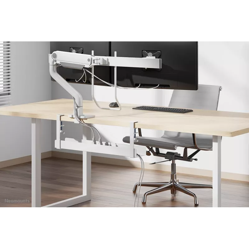 Cable tray Neomounts ADS07-121WH clamp-on design, universal mounting, white
