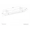 Neomounts ADS07-122WH Cable tray - screw-mounted - universal