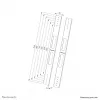 Extension kit Neomounts AWL-250BL18 VESA 400x600 800x800