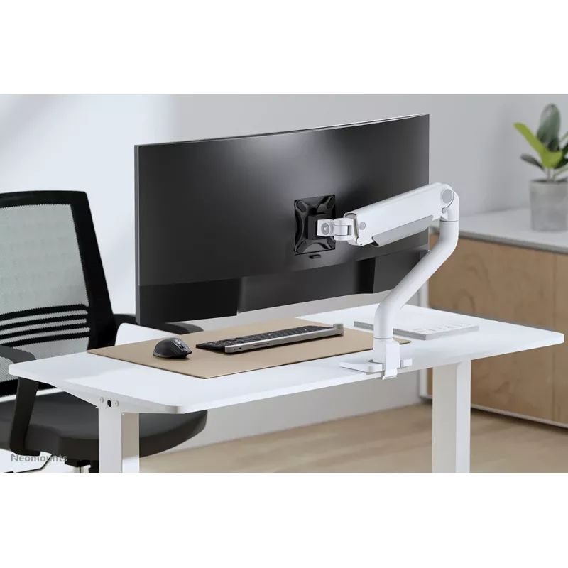 Neomounts DS70S-950WH1 Monitor arm 17-49 inch - gas spring - Topfix - 180°-stop