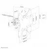 TV pole mount Neomounts FL40-430BL12 max weight 25 kg 23-42 inch