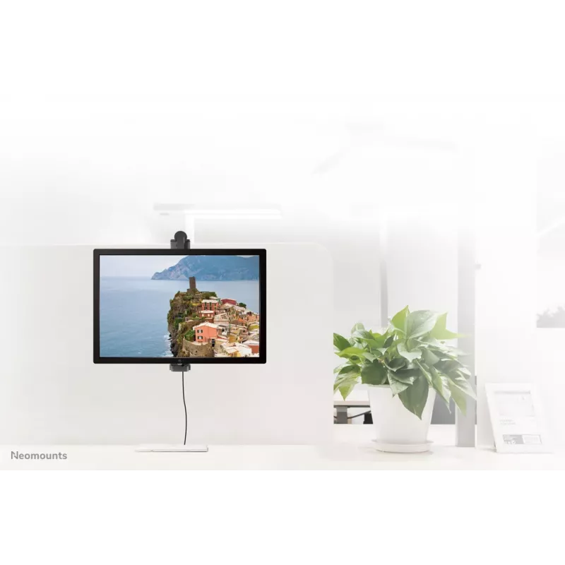Neomounts FPMA-CH100BLACK Monitor arm 10-30 inch - for separation wall - rotatable