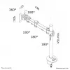 Neomounts FPMA-D960G Monitor arm 10-30 inch