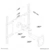Neomounts FPMA-W960 Monitor/TV mount wall 23-52 inch - full motion