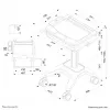 Multimedia cart Neomounts MED-M200 Aluminium White 1080 mm