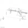Desk Monitor Arm Neomounts NM-D775DX3WHITE