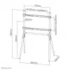 Neomounts NM-M1000WHITE TV floor stand 37-70 inch