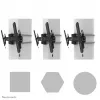 Neomounts WL35S-910BL16 TV pillar mount 40-75 inch - tiltable - lockable - diam. 25-100 cm