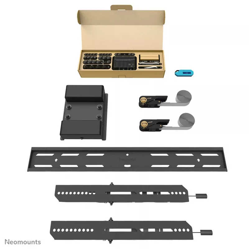 Neomounts WL35S-910BL16 TV pillar mount 40-75 inch - tiltable - lockable - diam. 25-100 cm