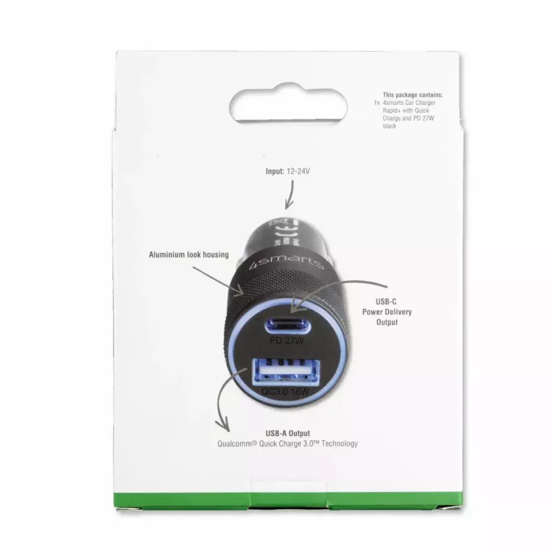 Mobile device charger 4smarts 464448 Universal Black Cigar lighter Auto