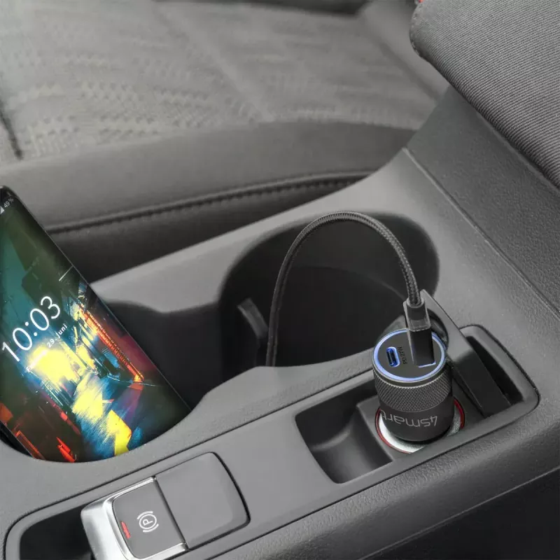 Mobile device charger 4smarts 464448 Universal Black Cigar lighter Auto