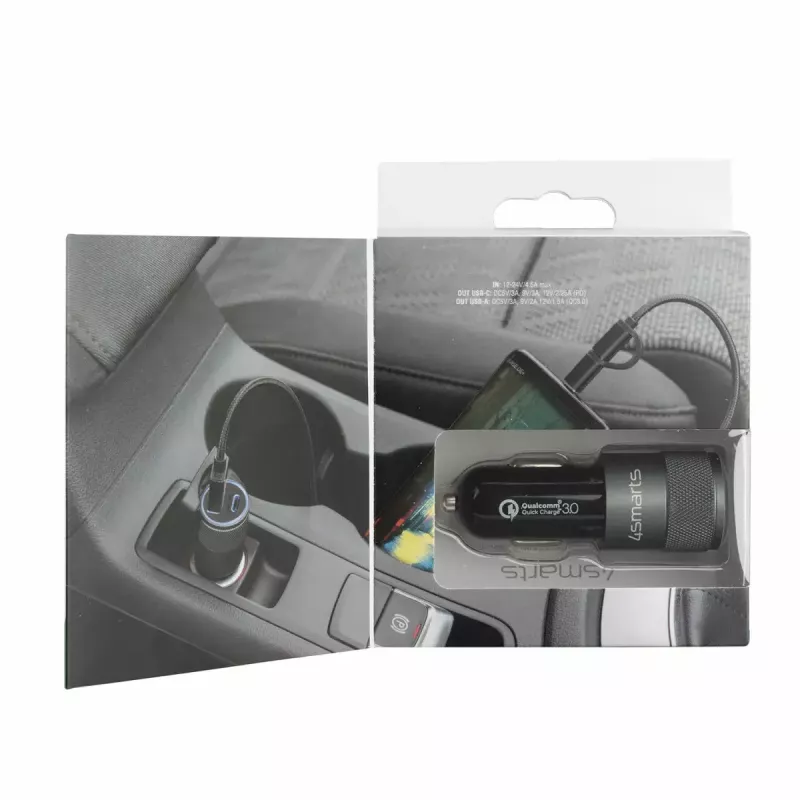 Mobile device charger 4smarts 464448 Universal Black Cigar lighter Auto