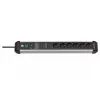 Power extension Brennenstuhl 1391010601 5m 6 AC outlets Indoor Black Silver