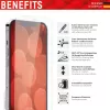 Displex Screen Protector (10H) for Apple iPhone iPhone 13/13 Pro/14/16e/17e, Eco Mounting Frame, scratch resistant