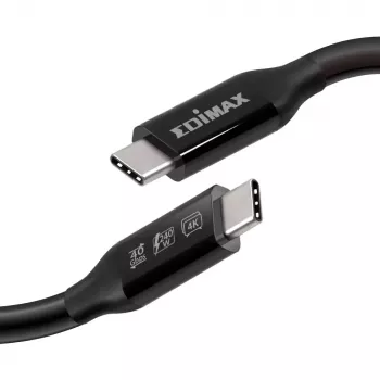 Cable Edimax UC4 0.5 m 40 Gbit/s Black Male to Male