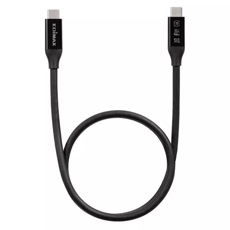 Cable Edimax UC4 0.5 m 40 Gbit/s Black Male to Male
