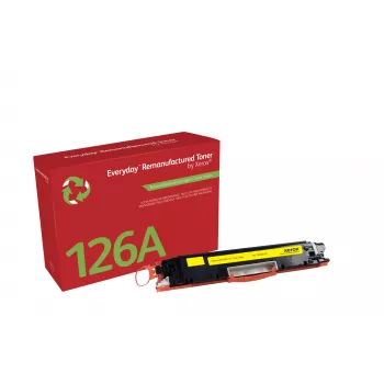 Everyday™ Yellow Remanufactured Toner by Xerox compatible with HP 126A (CE312A), Standard capacity