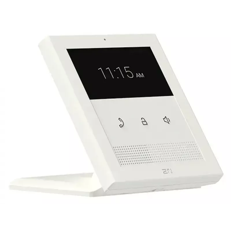 Video intercom indoor unit 2N Clip 10.9 cm (4.3 inch) LCD, 480×272, Touch, White, Gigabit Ethernet, DC/PoE