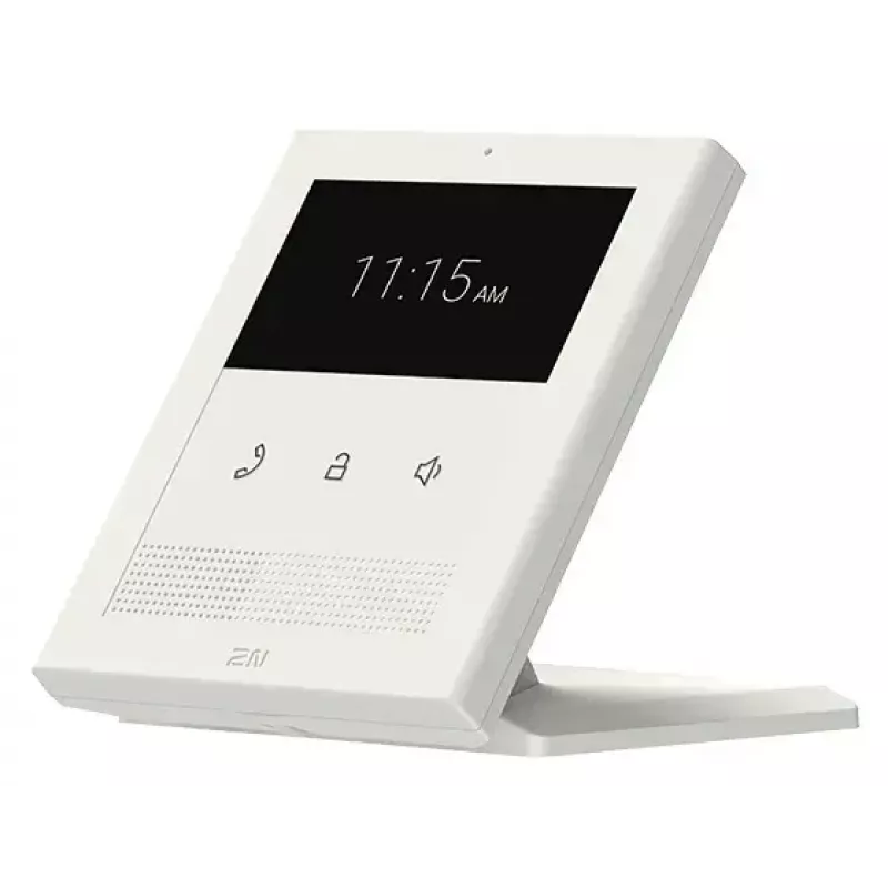 Video intercom indoor unit 2N Clip 10.9 cm (4.3 inch) LCD, 480×272, Touch, White, Gigabit Ethernet, DC/PoE