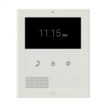Video intercom indoor unit 2N Clip 10.9 cm (4.3 inch) LCD, 480×272, Touch, White, Gigabit Ethernet, DC/PoE