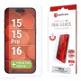 Displex Screen Protector (10H) for Apple iPhone 15/15 Pro/16, Eco Mounting Frame, scratch resistant
