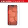 Displex Screen Protector (10H) for Apple iPhone 15/15 Pro/16, Eco Mounting Frame, scratch resistant