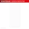 Displex Screen Protector (10H) for Apple iPhone 15/15 Pro/16, Eco Mounting Frame, scratch resistant