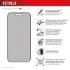 Displex Privacy Screen Protector (10H) for Apple iPhone 16, Eco Mounting Frame, Privacy Filter