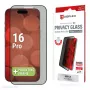 Displex Privacy Screen Protector (10H) for Apple iPhone 16 Pro, Eco Mounting Frame, Privacy Filter