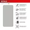 Displex Privacy Screen Protector (10H) for Samsung Galaxy S25 Edge, Eco Mounting Frame, Privacy Filter