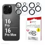 Displex Full Cover Camera Lens Glass iPhone 16 Pro/16 Pro Max, 10H, Full Camera Protector, Quick Mount, 2-Pack