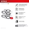 Displex Full Cover Camera Lens Glass iPhone 16 Pro/16 Pro Max, 10H, Full Camera Protector, Quick Mount, 2-Pack