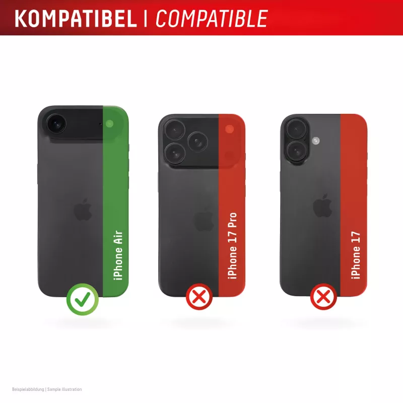 Displex Premium Camera Lens Glass, iPhone Air Glas, 10H, Single Rings, DLC, transparent, Quick Mount