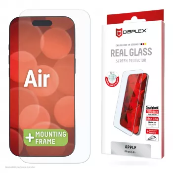 Displex Screen Protector (10H) for Apple iPhone Air, Eco Mounting Frame, scratch resistant