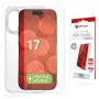 Displex Screen Protector + Case for Apple iPhone 17, Eco Mounting Frame, scratch resistant