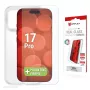 Displex Screen Protector + Case for Apple iPhone 17 Pro, Eco Mounting Frame, scratch resistant