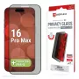 Displex Privacy Screen Protector (10H) for Apple iPhone 16 Pro Max, Eco Mounting Frame, Privacy Filter
