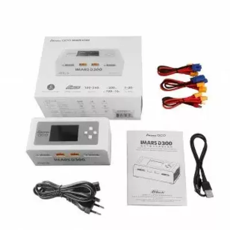 Battery charger Gens ace IMARS D300 300W/700W AC/DC White