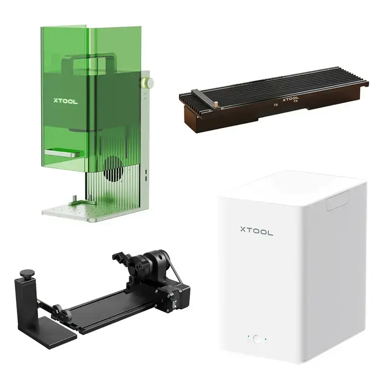 Laser engraving and cutting machine xTool F1 deluxe kit — 2-in-1 engraving and cutting system