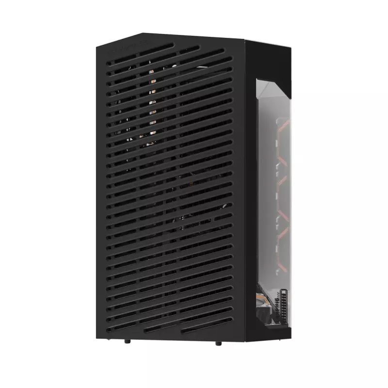 PC Case Darkflash DY470 Full Tower — Black, SPCC, supports ITX/ATX, HDD 3.5 inch/2.5 inch, 1x rear 120 mm, 120 mm side fans