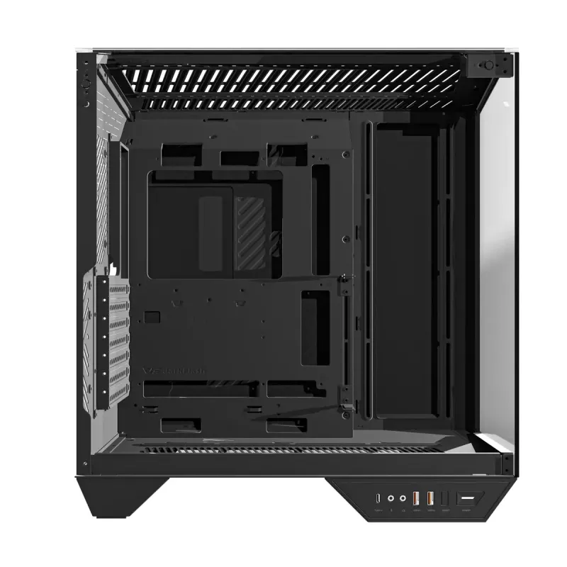 PC Case Darkflash DY470 Full Tower — Black, SPCC, supports ITX/ATX, HDD 3.5 inch/2.5 inch, 1x rear 120 mm, 120 mm side fans