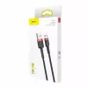 Baseus CAMKLF-B91 Nylon Durable Data & Charging Cable CQ3.0 2.4A USB to Micro USB 1m Black-Red